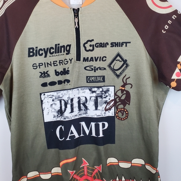 Cannondale Dirt Camp Cycling Jersey Shirt 1/4 Zip L Mens Athletic Racing USA - Picture 4 of 10